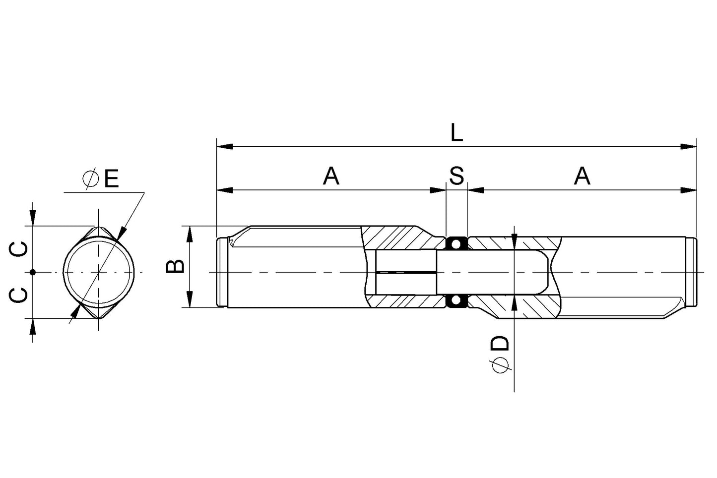 254-Steel Drop Shaped Hinge With Steel Pin and Bearing