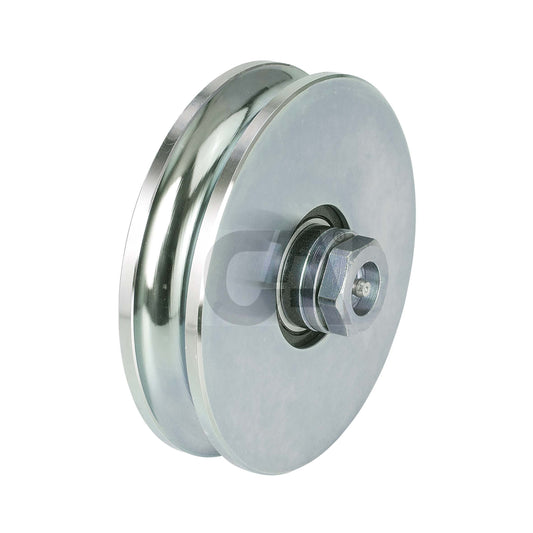 440 - O Grooved Double Bearing Wheel With Grease Cup