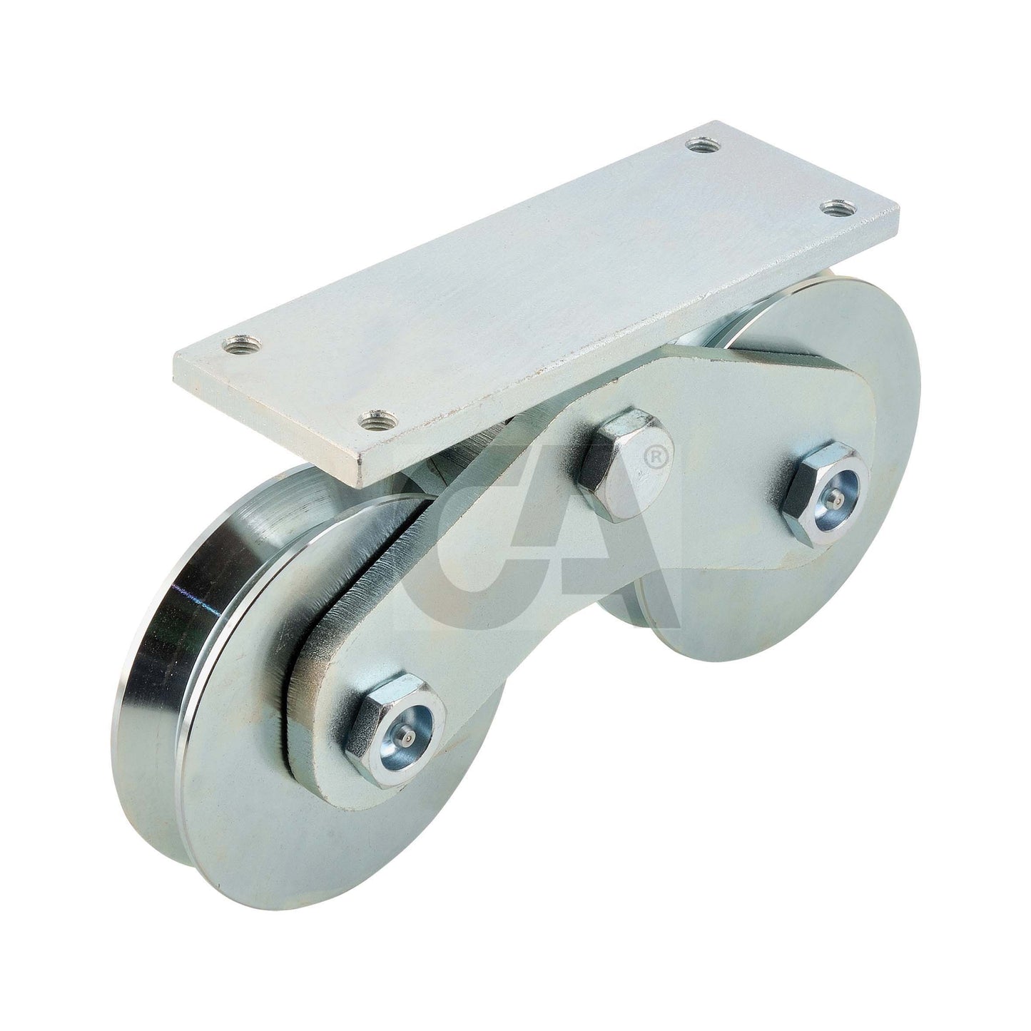 602 - Twin Balance Wheels V Groove 4 Bearings