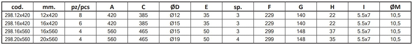 298 - Galvanized Padlock Bolt