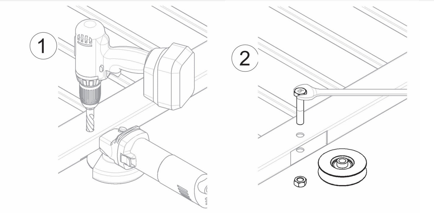 402 - V Grooved Single Bearing Wheel