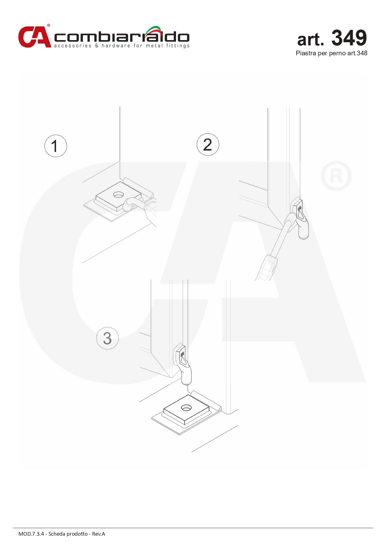 349-Bottom Plate For Round Bottom Pin