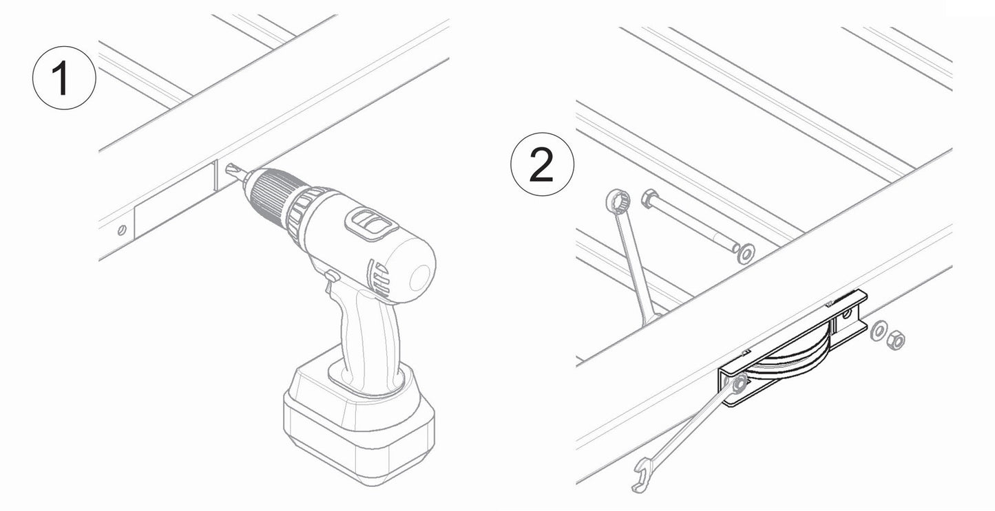 432 -V Grooved Wheel Double Bearing Side Support